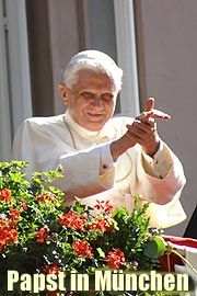 Papst Benedikt XVI in München (Foto: Nathalie Tandler)
